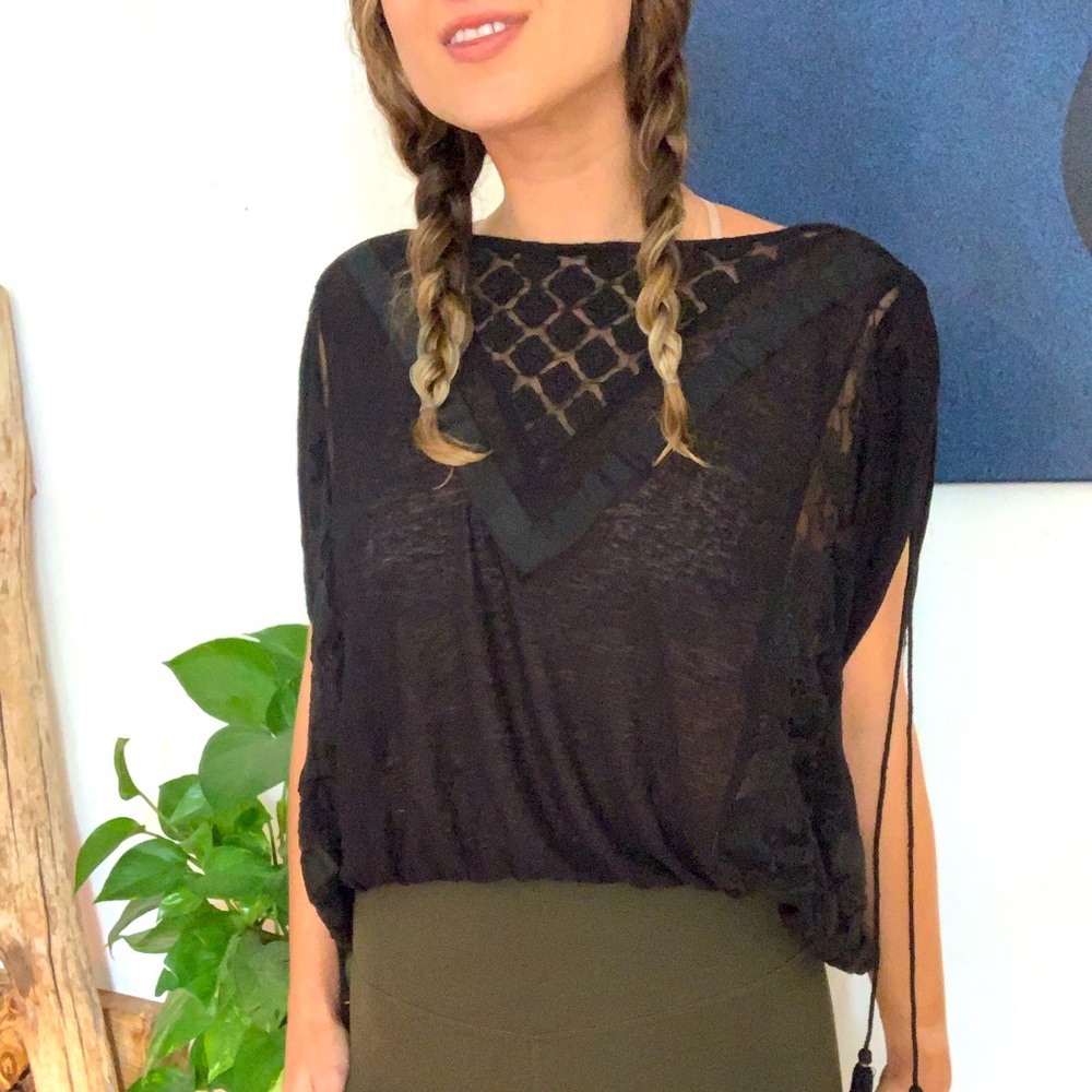 Free People Lace Shirt
